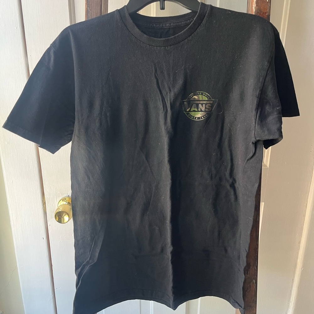 Vans Black Tee with Logo